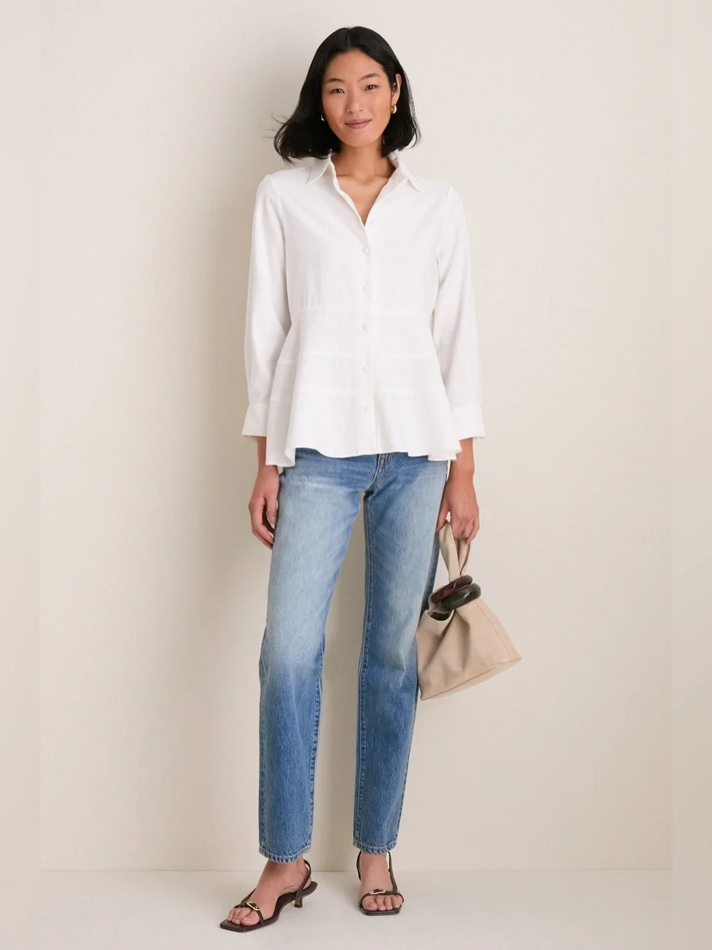NEW Tuckernuck Pomander Place White Ashlen Blouse NWT.       1